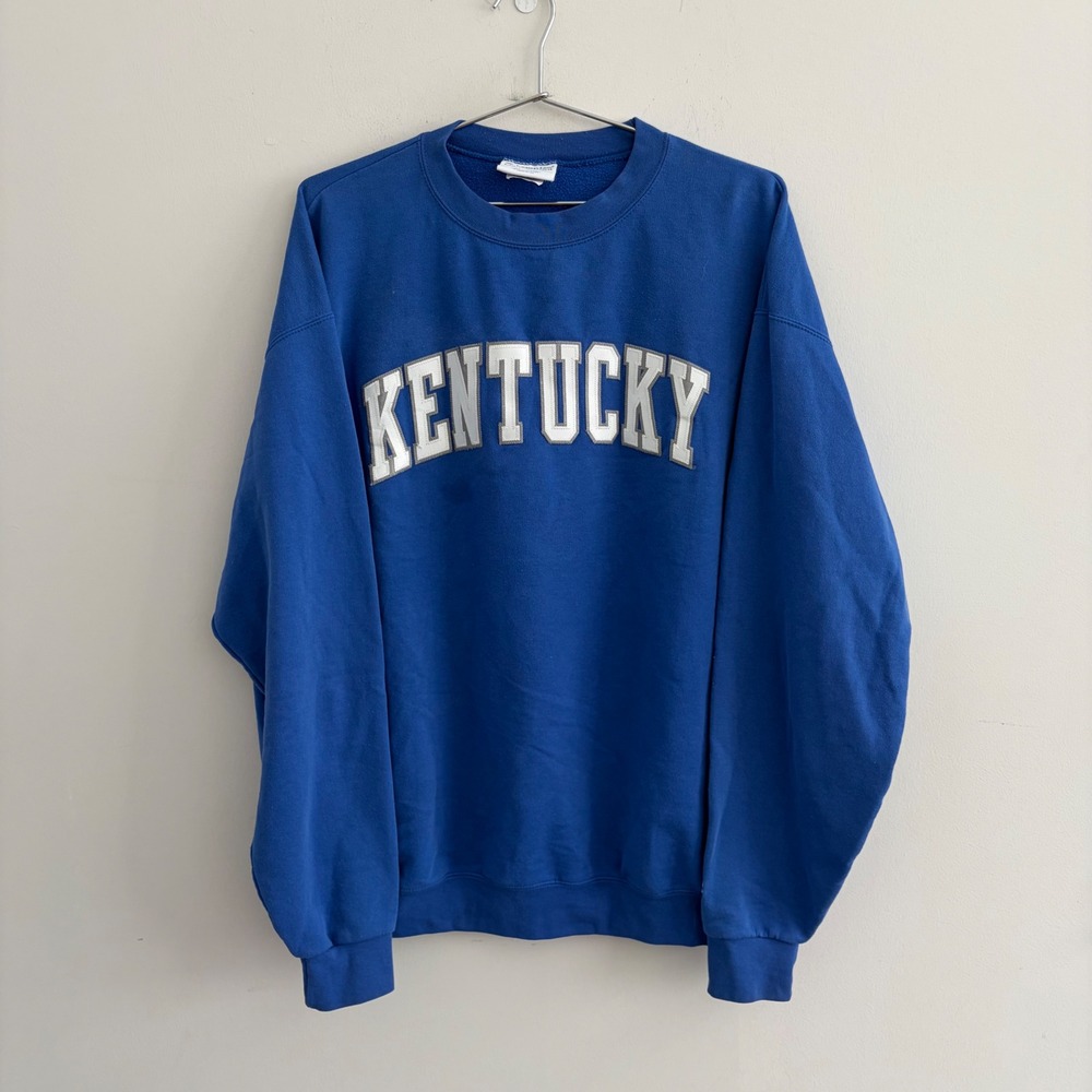 Champion Kentucky Wildcats Crewneck Sweatshirt Blue Mens XL